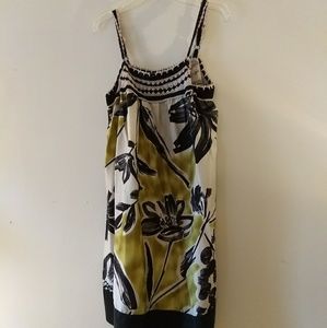 BCBGMaxAzria floral silk dress size S